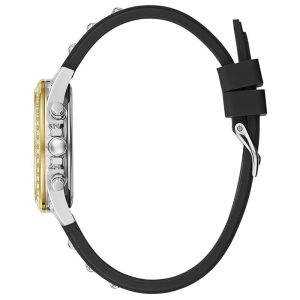 Guess Women’s Quartz Black Silicone Strap White Dial 36mm Watch W1292L1