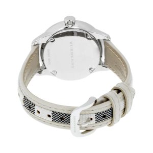 Burberry Women’s Swiss Made Quartz Multicolor Leather Strap White Dial 32mm Watch BU10113 Main Image
