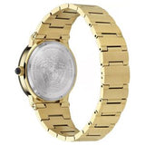 Versace Women’s Quartz Swiss Made Gold Stainless Steel Black Dial 38mm Watch VE7G00323