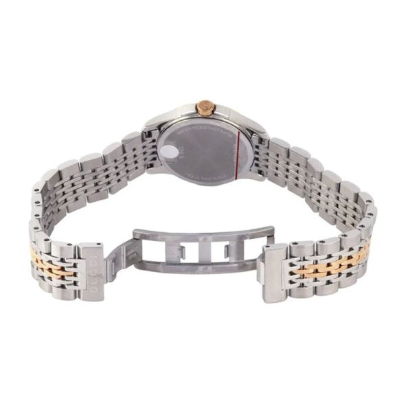 Gucci Women’s Swiss Made Quartz Two-tone Stainless Steel Mother of Pearl Dial 27mm Watch YA126539