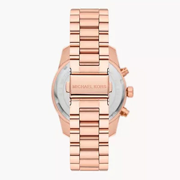 Michael Kors Women’s Quartz Rose Gold Stainless Steel Pink Mother Of Pearl Dial 38mm Watch MK7242