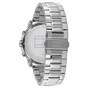 Tommy Hilfiger Men’s Quartz Silver Stainless Steel Grey Dial 46mm Watch 1791794
