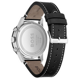 Hugo Boss Men’s Quartz Black Leather Strap Black Dial 44mm Watch 1513920