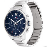 Tommy Hilfiger Men’s Quartz Silver Stainless Steel Blue Dial 45mm Watch 1791973