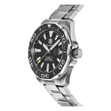 Tag Heuer Aquaracer Men’s Automatic Swiss Made Silver Stainless Steel Black Dial 41mm Watch WAY211A.BA0928