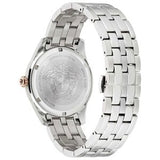 Versace Men’s Quartz Swiss Made Silver Stainless Steel Black Dial 41mm Watch VE3K00322