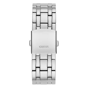 Guess Men’s Quartz Silver Stainless Steel Silver Dial 44mm Watch GW0455G1 Main Image