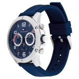 Tommy Hilfiger Men’s Quartz Blue Silicone Strap Blue Dial 46mm Watch 1792027