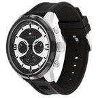 Tommy Hilfiger Men’s Quartz Black Silicone Strap Black Dial 50mm Watch 1792074