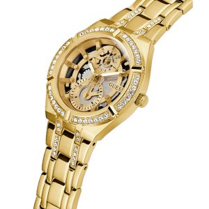 Guess Women’s Quartz Gold Stainless Steel Gold Dial 36mm Watch GW0604L2 Main Image