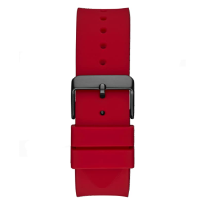 Guess Men’s Quartz Red Silicone Strap Black Dial 47mm Watch GW0208G6 Main Image