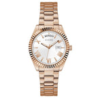 Guess Women’s Quartz Rose Gold Stainless Steel White Dial 36mm Watch GW0308L3