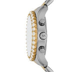 Michael Kors Women’s Quartz Two Tone Stainless Steel White Dial 40mm Watch MK7415