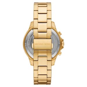 Michael Kors Men’s Quartz Gold Stainless Steel Black Dial 43mm Watch MK9108 Main Image