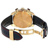 Versace Men’s Quartz Swiss Made Black Leather Strap White Dial 44mm Watch VDB040014