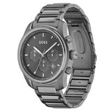 Hugo Boss Men’s Quartz Grey Stainless Steel Grey Dial 44mm Watch 1514005