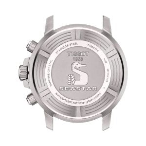 TISSOT Men’s Quartz Swiss Made Black Silicone Strap Red Dial 45mm Watch T120.417.17.421.00