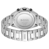 Hugo Boss Men’s Quartz Silver Stainless Steel Black Dial 44mm Watch 1513971