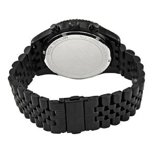Michael Kors Men’s Quartz Black Stainless Steel Silver Dial 45mm Watch MK8605 Main Image