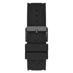Guess Men’s Quartz Black Silicone Strap Black Dial 44mm Watch GW0263G4