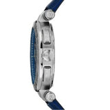 Versace Men’s Quartz Swiss Made Blue Leather Strap Blue Dial 45mm Watch VE1D01220