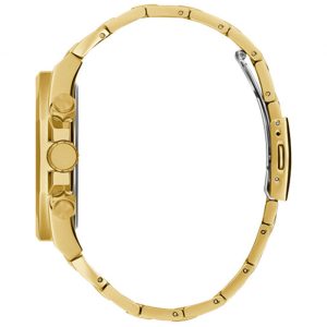 Guess Men’s Quartz Gold Stainless Steel Black Dial 46mm Watch GW0489G2 Main Image