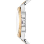 Michael Kors Women’s Quartz Two Tone Stainless Steel White Dial 37mm Watch MK7338
