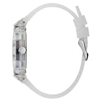 Guess Men’s Quartz White Silicone Strap Multi Colour Dial 44mm Watch GW0499G3