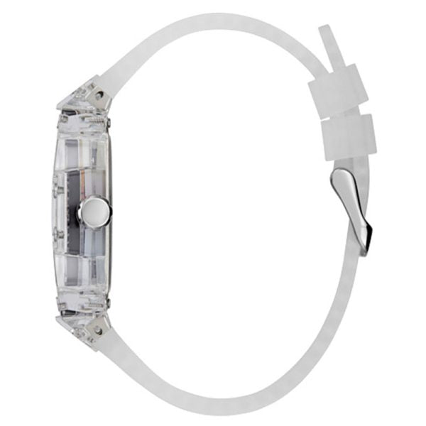 Guess Men’s Quartz White Silicone Strap Multi Colour Dial 44mm Watch GW0499G3 Main Image