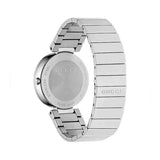 Gucci Women’s Swiss Made Quartz Silver Stainless Steel Black Dial 29mm Watch YA133502