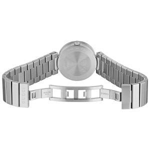 Gucci Women’s Swiss Made Quartz Silver Stainless Steel Silver Dial 29mm Watch YA133503 Main Image