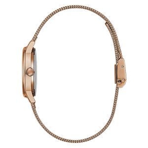 Guess Women’s Quartz Rose Gold Stainless Steel Rose Gold Dial 28mm Watch GW0106L3 Main Image
