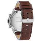 Tommy Hilfiger Men’s Quartz Brown Leather Strap Cream Dial 46mm Watch 1792053