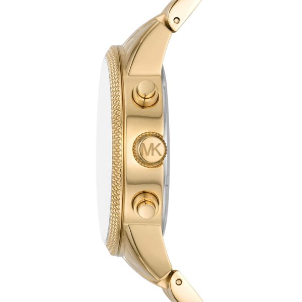 Michael Kors Men’s Quartz Gold Stainless Steel Gold Dial 43mm Watch MK8953 Main Image