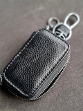 Leather Key Holder Pouch Key cover case keychain Holder Zipper Bag