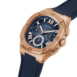 Guess Men’s Quartz Blue Silicone Strap Blue Dial 42mm Watch GW0571G2 Main Image