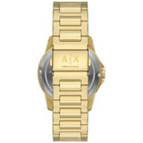 Armani Exchange Men’s Quartz Gold Stainless Steel Grey Dial 44mm Watch AX1737