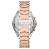 Michael Kors Women’s Quartz Two Tone Stainless Steel Silver Dial 44mm Watch MK7225