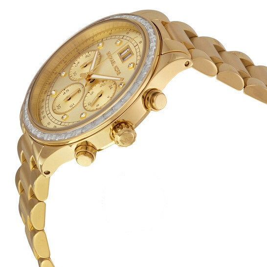 Michael Kors Women’s Quartz Gold Stainless Steel Gold Dial 40mm Watch MK6187 Main Image