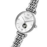 Emporio Armani Women’s Automatic Silver Stainless Steel Silver Dial 34mm Watch AR60022