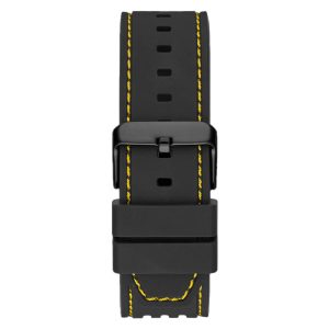 Guess Men’s Quartz Black Silicone Strap Black Dial 42mm Watch GW0499G2