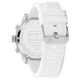 Tommy Hilfiger Men’s Quartz White Silicone Strap White Dial 50mm Watch 1792072