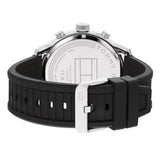 Tommy Hilfiger Men’s Quartz Black Leather Strap Black Dial 46mm Watch 1792052