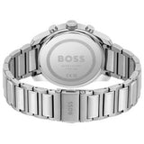 Hugo Boss Men’s Quartz Silver Stainless Steel Red Dial 44mm Watch 1514004