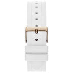 Guess Women’s Quartz White Silicone Strap White Dial 36mm Watch GW0257L2