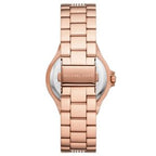 Michael Kors Women’s Quartz Rose Gold Stainless Steel Black Dial 37mm Watch MK7233