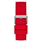 Guess Men’s Quartz Red Silicone Strap Black Dial 44mm Watch GW0263G3