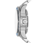 Emporio Armani Men’s Automatic Silver Stainless Steel Blue Dial 42mm Watch AR60059