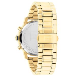 Tommy Hilfiger Men’s Quartz Gold Stainless Steel Blue Dial 44mm Watch 1791880