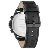 Tommy Hilfiger Men’s Quartz Black Leather Strap Black Dial 46mm Watch 1792062